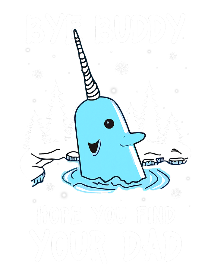 Bye Buddy I Hope You Find Your Dad Christmas Elf Bye Narwhal Dry Zone Grid Polo