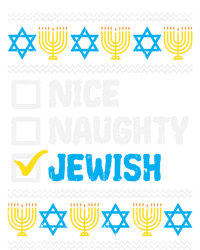 Nice Naughty Jewish Ugly Hanukkah Sweater Chanukah Jew Gift T-Shirt