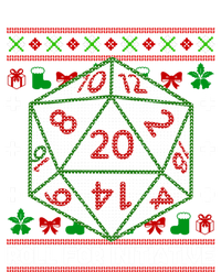 Roll For Initiative Christmas D20 Ugly Tabletop Rpg Sweaters Funny Gift Coaster