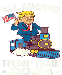 ALL ABOARD TRUMP TRAIN 2024 Patriotic American Flag Toddler T-Shirt