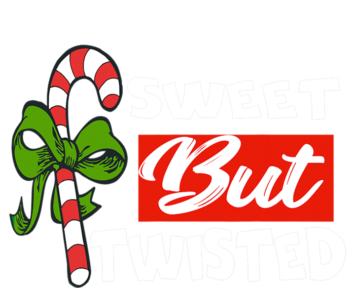 Candy Cane Sweet But Twisted Funny Christmas Gift T-Shirt