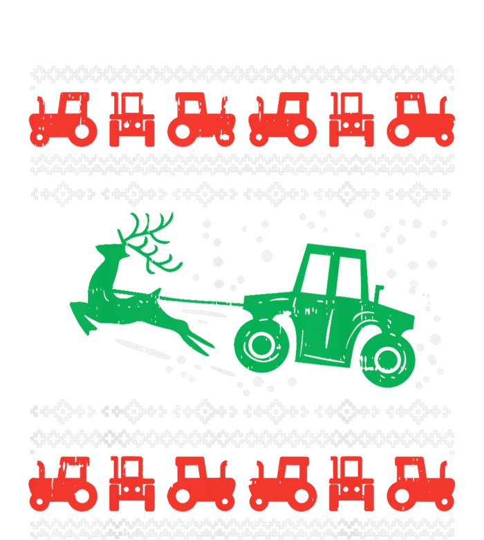 Farm Tractor Reindeer Fun Ugly Christmas Sweater Farmer Tall Sweatshirt