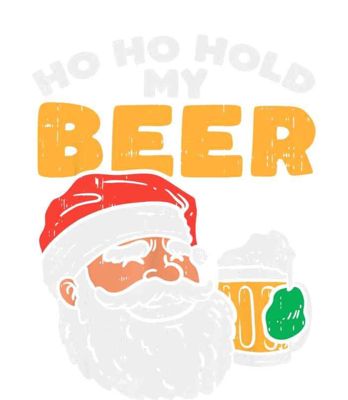 Ho Ho Hold My Beer Santa Funny Christmas Beer Lover T-Shirt