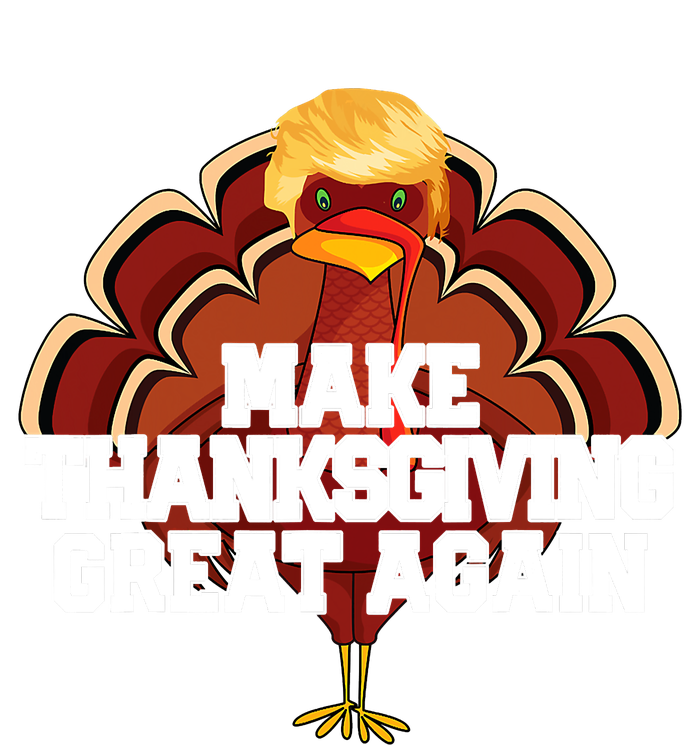 Make Thanksgiving Great Again Funny Turkey Donald Trump Cooling Performance Long Sleeve Crew