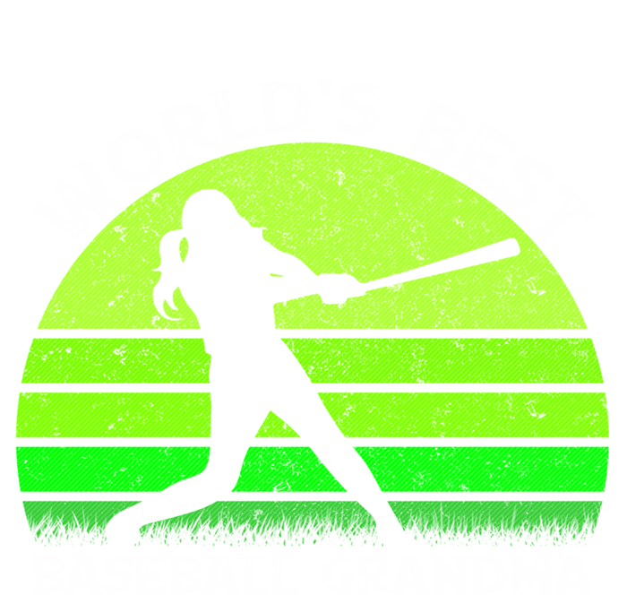 Vintage Retro World's Best Baseball Grandma Silhouette Funny Gift T-Shirt