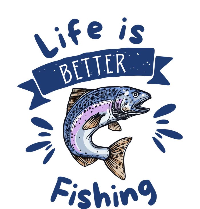 Life Is Better With Fishing Garment-Dyed Sweatshirt