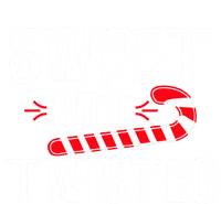 Sweet But Twisted Cool Candy Cane Christmas Tee Gift Pom Pom 12in Knit Beanie