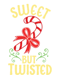 Sweet But Twisted Cute Christmas Candy Cane Holiday Graphic Funny Gift Bumper Sticker