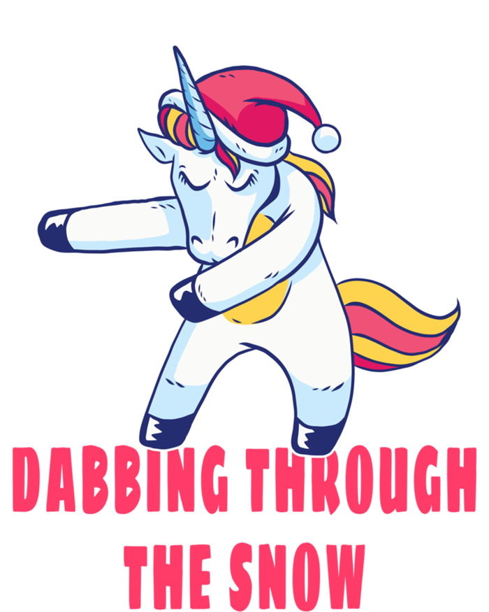 Christmas Unicorn Dabbing Through The Snow Xmas Dance Cute Cute Gift Bumper Sticker