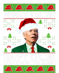 Funny Santa Joe Biden Merry Uh Uh Christmas Ugly Memes Anti Biden Ugly Christmas Snapback Five-Panel Rope Hat