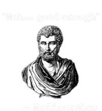 Memes Meh Good Enough Funny Meh Good Enough Mediocrates Demotivational Quote Pom Pom 12in Knit Beanie