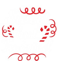 Sweet But Twisted Funny Candy Cane Christmas Gift Stripe Pom Pom Beanie