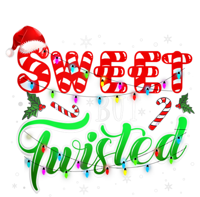 Sweet But Twisted Funny Candy Cane Christmas Gift Full Zip Hoodie