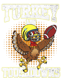 Thanksgiving Turkey And Touchdowns Football Lover Autumn T-Shirt