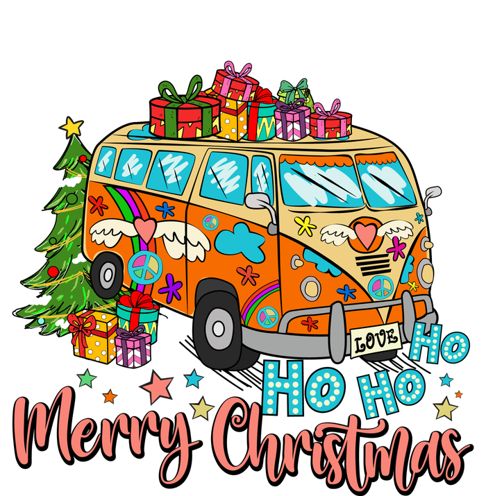 Ho Ho Ho Merry Christmas Gifts Hippie Bus Funny Xmas Ladies PosiCharge Competitor Racerback Tank