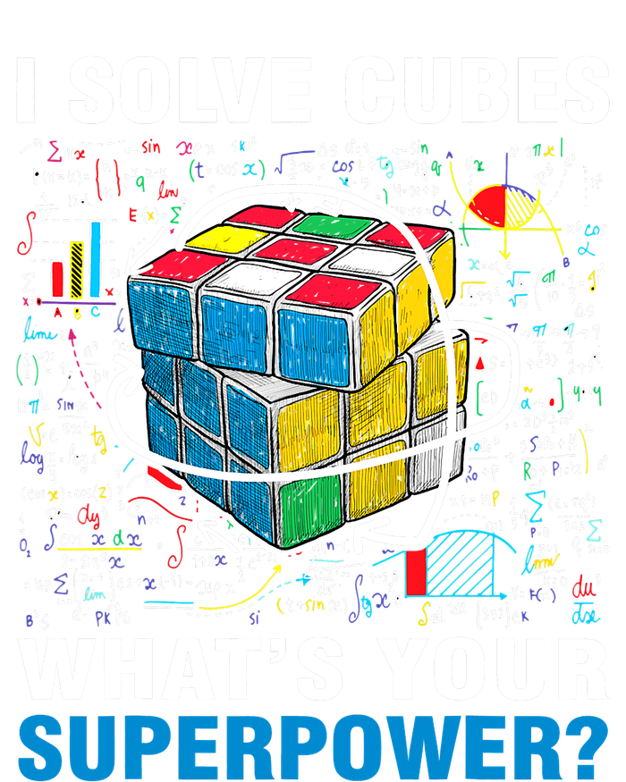 Vintage I Solve Cubes Superpower Funny Speed Cubing T-Shirt