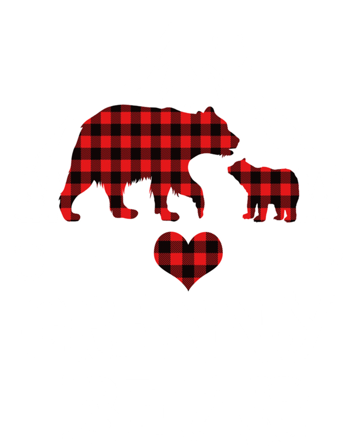 Granny Bear Christmas Pajama Red Plaid Buffalo For Meaningful Gift T-Shirt