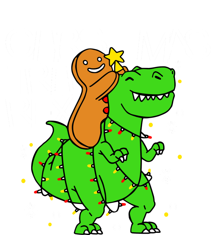 Christmas Tree Rex TRex Gingerbread Man Funny Toddler T-Shirt