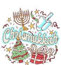 Hanukkah & Christmas Chrismukkah Funny Tree Presents Women's V-Neck T-Shirt