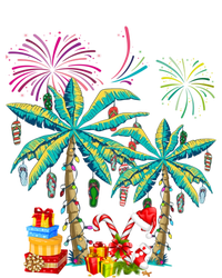 Decorated Christmas Palm Tree Tropical Xmas Coconut Lights Cute Gift T-Shirt