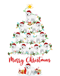 Polar Bear Christmas Tree Lights Funny Polar Bear Xmas Gift USA-Made Snowflake Beanie