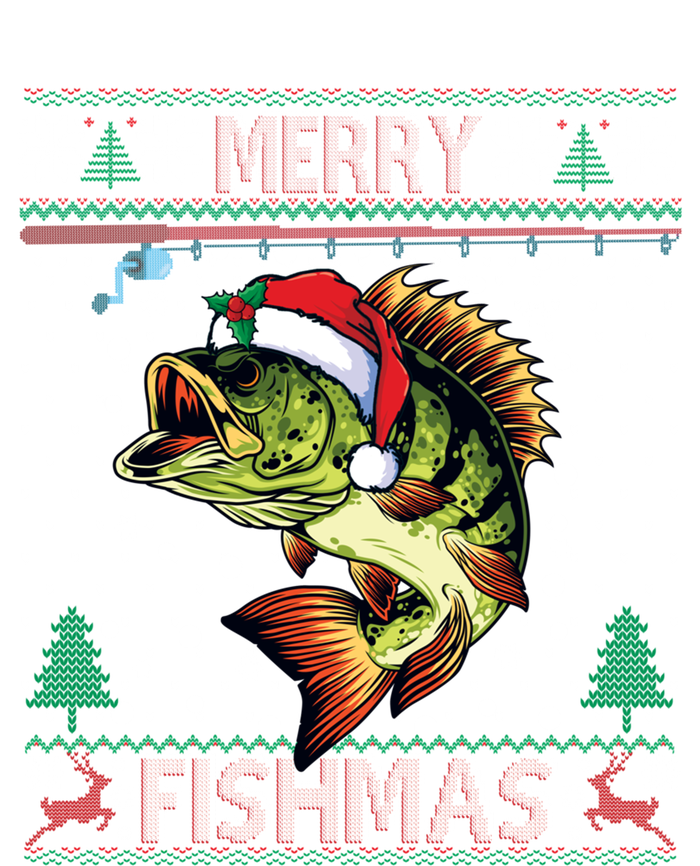 Merry Fishmas Bass Fish Fishing Christmas Ugly Sweater Xmas Gift T-Shirt