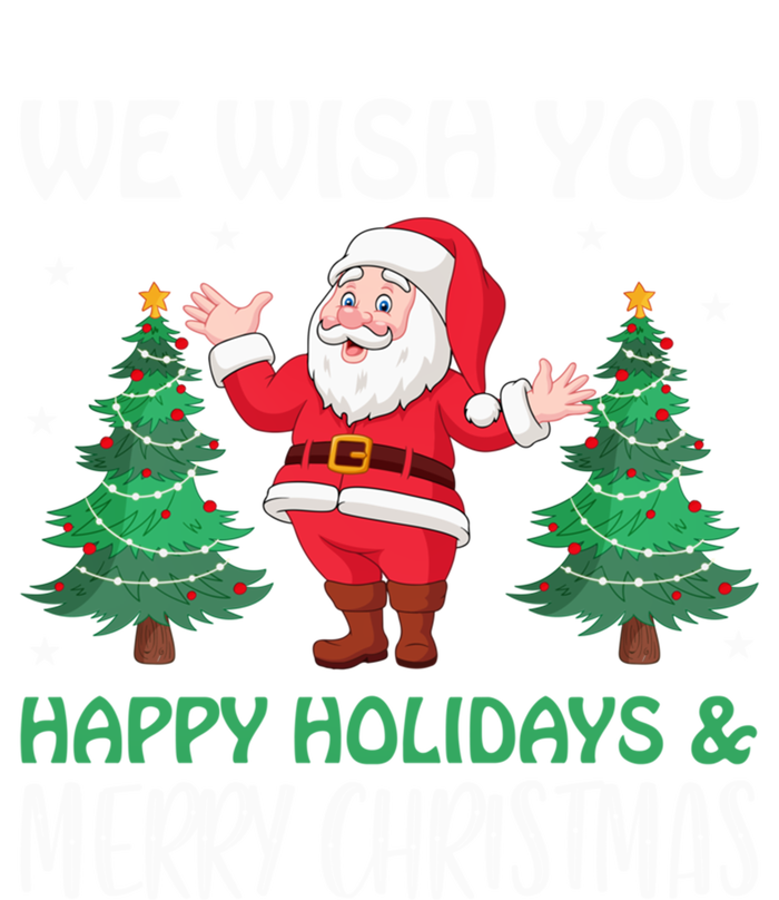 We Wish You Happy Holidays And Merry Christmas Great Gift Button