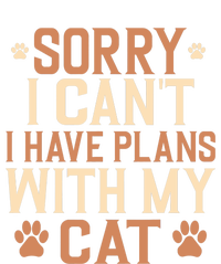 Sorry I Cant I Have Plans With My Cat Womens CVC Long Sleeve Shirt