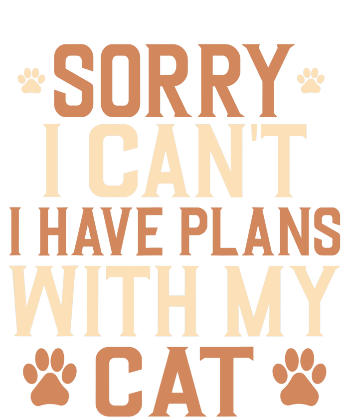 Sorry I Cant I Have Plans With My Cat Womens CVC Long Sleeve Shirt