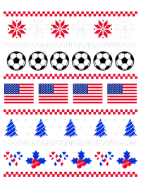 American Flag Soccer Ugly Christmas Sweater America USA Women's Tri-Blend 3/4-Sleeve Raglan Shirt