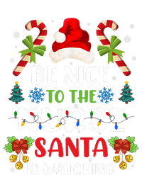 Nurse Christmas Be Nice To The Nurse Santa Is Watching Premium T-Shirt