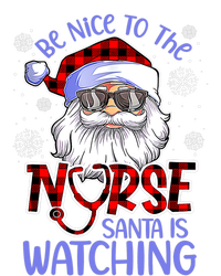 Nurse Christmas Be Nice To The Nurse Santa Is Watching Women's Fleece Hoodie