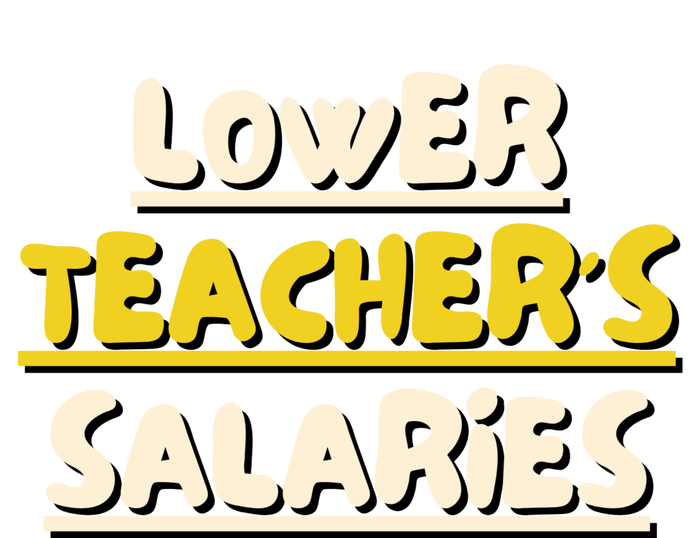 Lower Teacher's Salaries Ceramic Bell Ornament