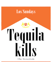 Los Sunday Tequila Kills The Boredom Orange Toddler Zip Fleece Hoodie