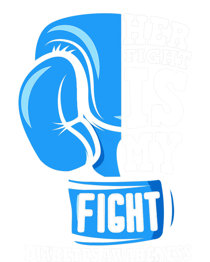 Her Fight Is My Fight Boxing Glove Diabetes Awareness Month Short Acrylic Beanie