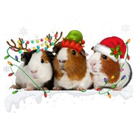 Guinea Pigs With Christmas Lights And Santa Hat Cute Xmas V-Neck T-Shirt