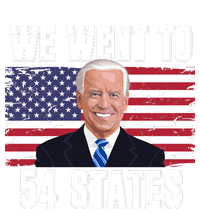 We Went To 54 States USA Flag Joe Biden Funny Large Microfiber Waffle Golf Towel