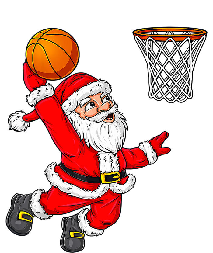 Christmas Santa Claus Dunking A Basketball Funny Xmas Sustainable Beanie