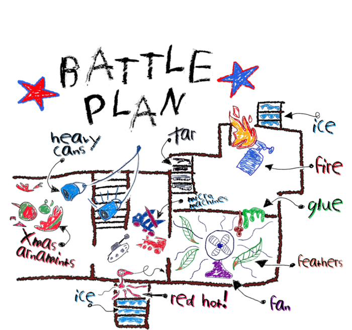 Funny Battle Plan Christmas Home Hand Dawn Alone Xmas Kids Tie-Dye T-Shirt