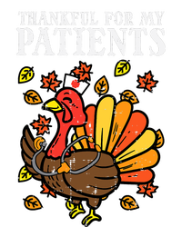 Thankful For Patients Turkey Nurse Thanksgiving Fall Scrub Women's T-Shirt