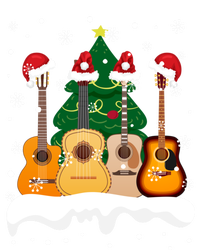 Guitar Santa Snow Christmas Tree Funny For Music Lovers Xmas Great Gift Sweatshirt