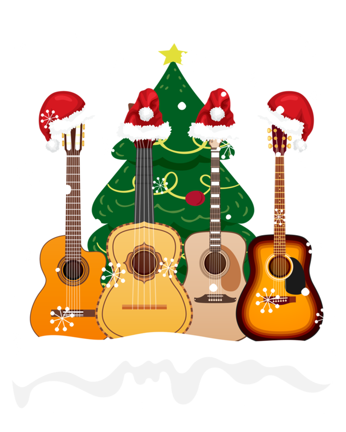 Guitar Santa Snow Christmas Tree Funny For Music Lovers Xmas Great Gift Sweatshirt