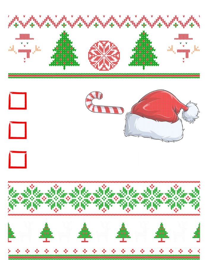 Nice Naughty It's Complicated Ugly Christmas Sweater Xmas Gift T-Shirt