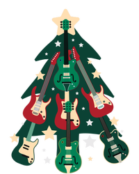 Guitarists Musician Christmas Electric Guitar Xmas Tree Gift Women's T-Shirt