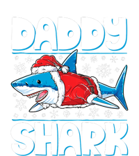 Daddy Sharkmas Shark Santa Hat Christmas Lights Boys Xmas V-Neck T-Shirt