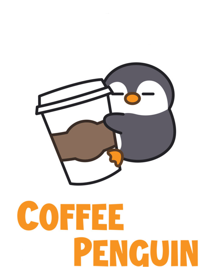 Coffee And My Penguin Sea Bird King Emperor Penguin Gift Ladies Essential Flowy Tank