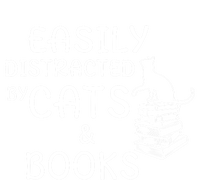 Easily Distracted Cats And Books Cool Gift Canvas