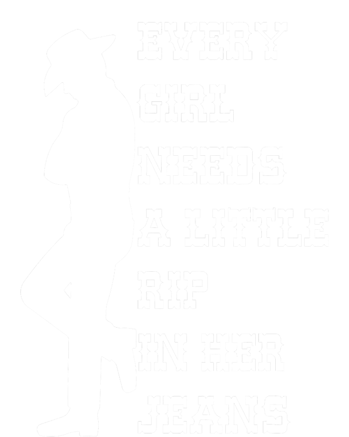 Every  Needs A Little Rip In Her Jeans A Toddler Fine Jersey T-Shirt