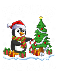 Penguins Are Cool Xmas Tree Lights Santa Penguin Christmas Gift Tank Top