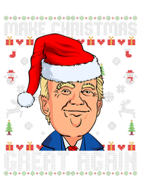 Make Christmas Great Again Trump 2024 Funny Xmas Enza Ladies Jersey Football T-Shirt